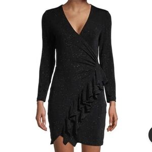 IRO Hime V-Neck Sparkle Wrap Dress